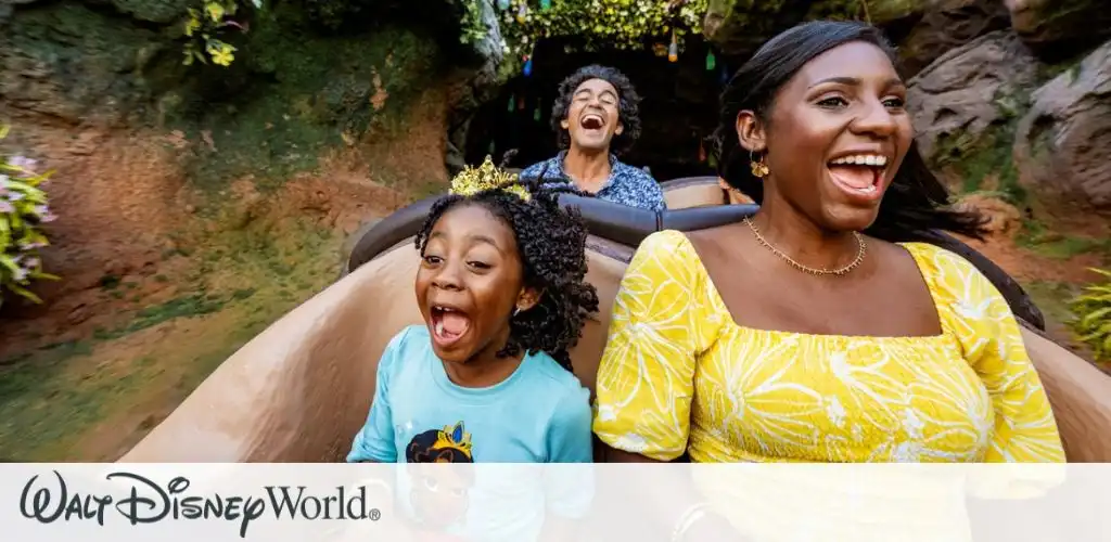 Sail through the bayou, all while feeling the rhythm with Princess Tiana.