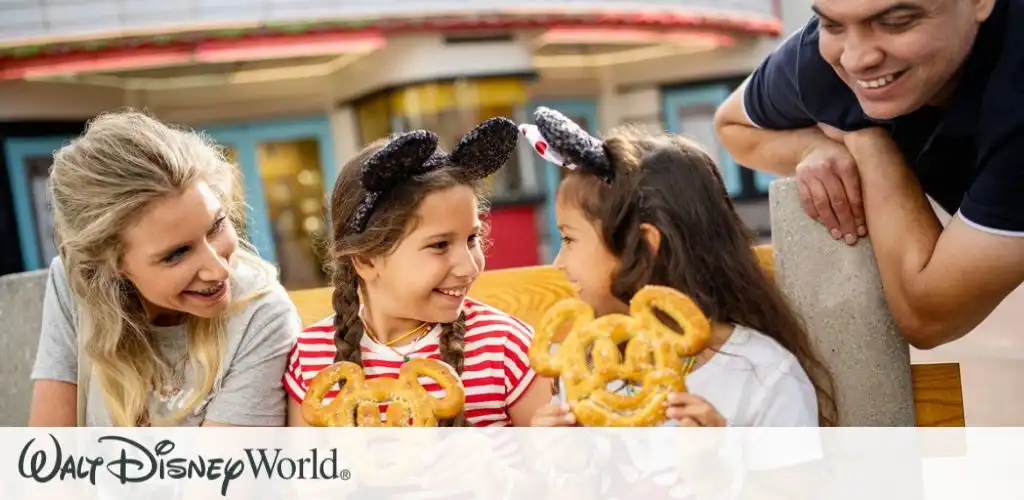  Indulge in perfect treats at Disney’s Hollywood Studios®, like their warm, soft, and scrumptious pretzels! 